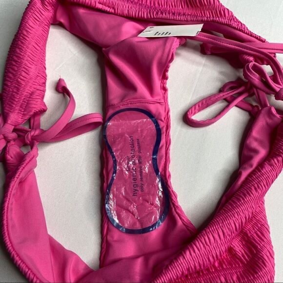 Urban Outfitters Out From Under Evie Smocked Side Tie Bikini Bottom NEW - Picture 5 of 6